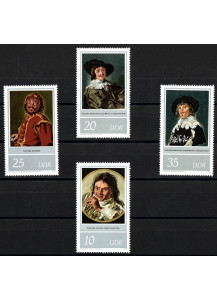 DDR 1980 francobolli serie completa nuova Yvert e Tellier 2205-8 Frans Hals Museum